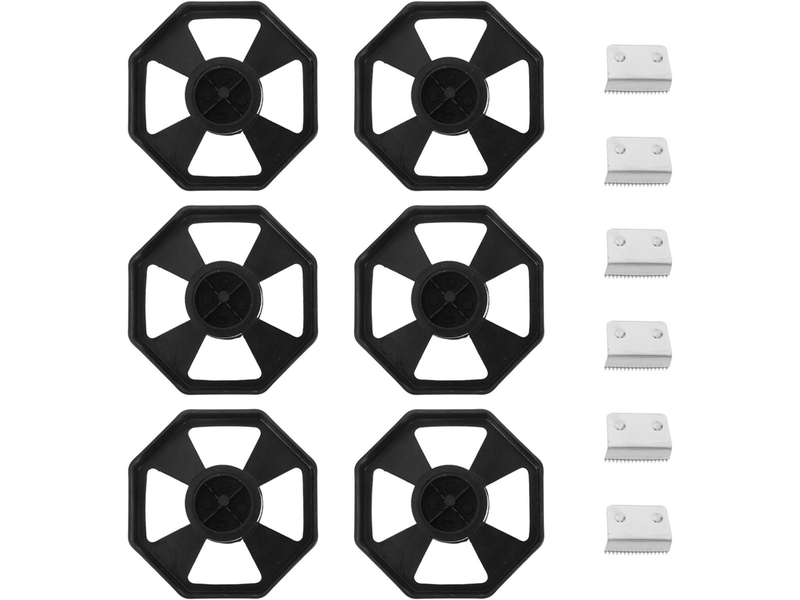 Conjunto com 6 peças de reposição para dispensador Fita de plástico adesivo transparente, com núcleo de 1 a 3 polegadas de diâmetro.