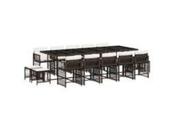 Garden Dining Set, Garden Dining Sets Vidaxl Marrom Rattan / Vime (n/a)