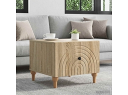 Vidaxl Mesa De Centro Com Gaveta Carvalho Sonoma 49 X 50 X 40 Cm