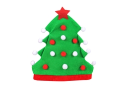 Laxiscreed Chapéu De Natal Verde Com Árvore Para Festas E Elfos