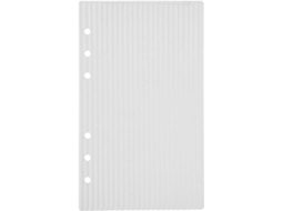 Gadpiparty Camada Acrílica Transparente A6 com 6 Anéis para Pasta Recarregável, Camada Resistente para Agenda