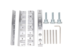 Molde De Batom Diy Alumínio 6 Buracos 12.1mm Triplo Uso Prata Espacial