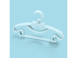 10pcs Ganchos de Armazenamento Infantil Plástico Espesso com Laço para Casacos Bebê Azul