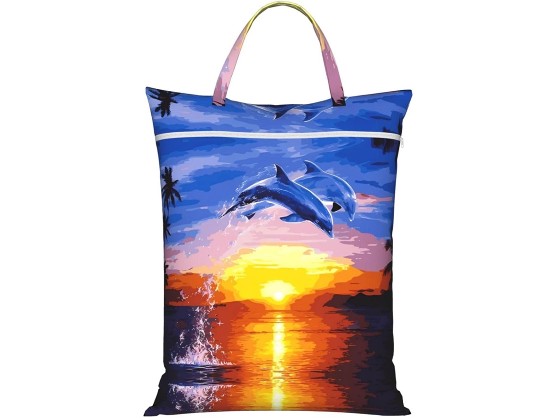 Saco De Roupa Suja Elegante Para Viagem, Com Zíper E Alça, Saco Grande