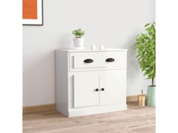 Vidaxl Aparador 70x35,5x67,5 Cm Derivados De Madeira Branco Brilhante