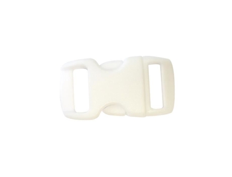 10 fechos de plástico (ideal Créacord) 3cm - Branco - Créacord