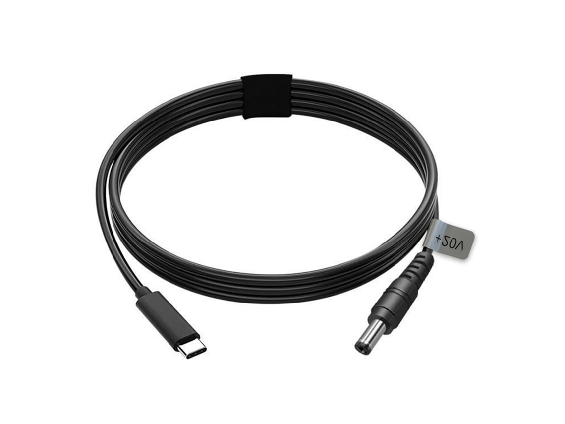 Cabo de Alimentação Usb Type C para Dc 5.5x2.1mm 100w