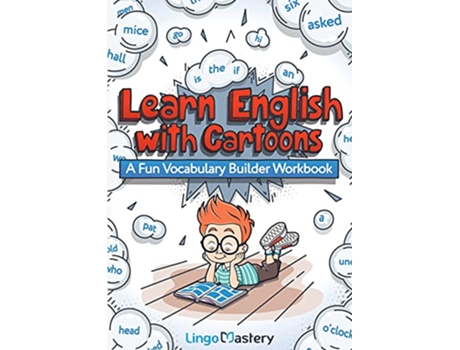 Livro Learn English With Cartoons A Fun Vocabulary Builder Workbook de Lingo Mastery (Inglês)