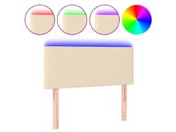 Led Headboard, Led Headboards Vidaxl Creme Tecido (100 X 5 X 78/88 Cm)