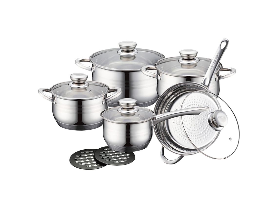 Conjunto de Panela Fritar e Caçarola 5 Peças