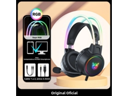 (fone De Ouvido Gamer Preto Sem Orelhas De Gato) Com Design De Orelhas De Gato Rosa, Cancelamento De Ruído, Não Sem Fio.