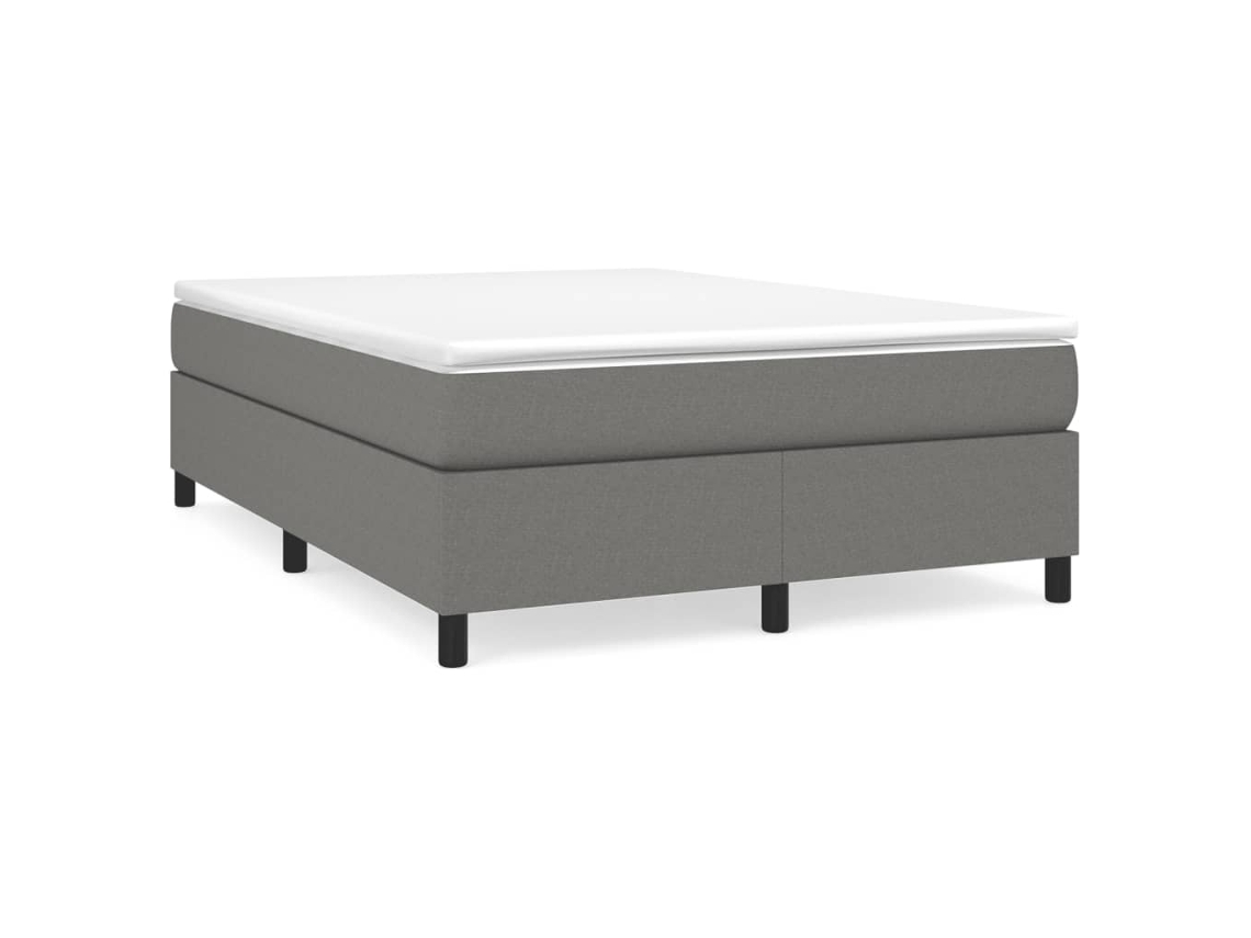 Box Spring Bed Frame, Box Spring Bed Frames Vidaxl Cinzeto Tecido (140 X 190 Cm)
