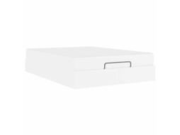 Conjunto de 2 Estruturas de Cama com Colchão Branco PVC MAISON EXCLUSIVE
