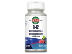 B12 Metilcobalamina Adenosylcobalamin 2000 Mcg 60 Micro Comprimidos 60cápsulas Kal