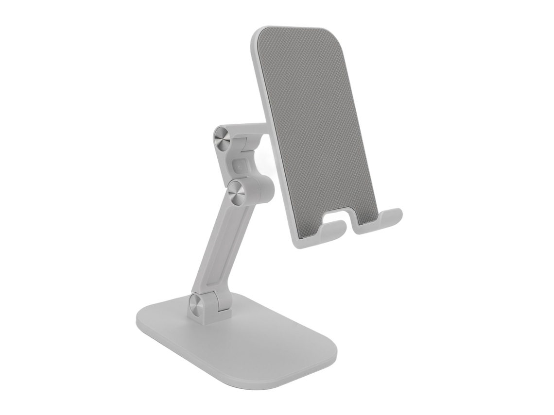 Soporte Para Teléfono Móvil Portátil Plegable Anti-deslizante Ajustable Para Mesa Blanco