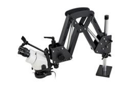 Microscópio Estereoscópico Profissional Com Zoom Ajustável, Iluminação Led E Suporte Multidirecional Tekmaquinas