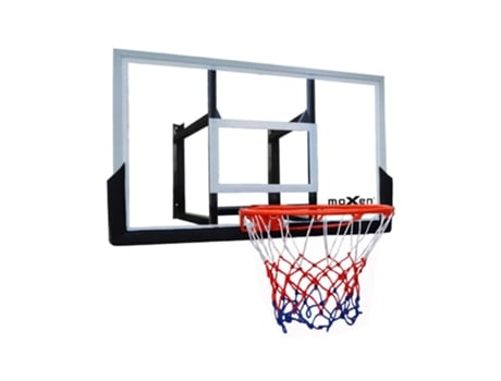 Conjunto De Tabela De Basquetebol Em Vidro Moxen Jumper 136x80 Cm