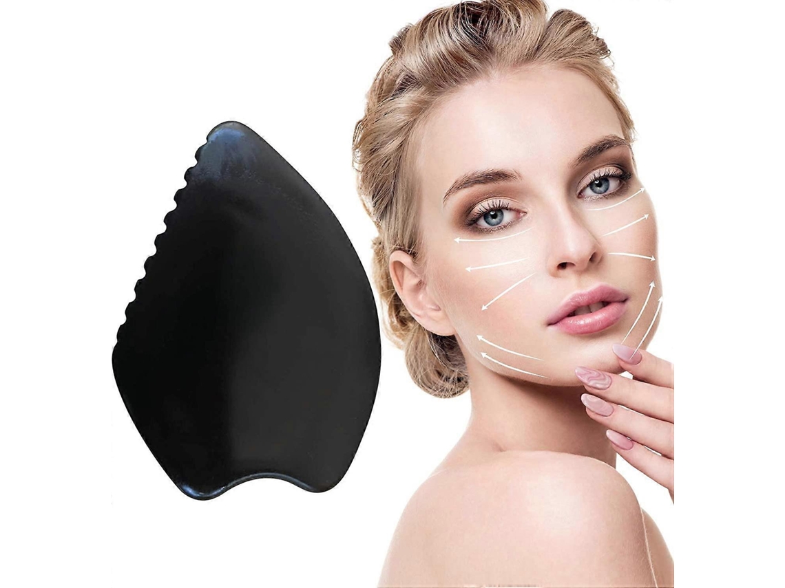 Ferramenta de massagem facial Gua Sha, massageador de raspagem tradicional para rosto, olhos, pescoço