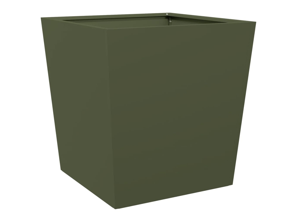 Garden Planter, Garden Planters Vidaxl Verde Aço (50 X 50 X 50 Cm)