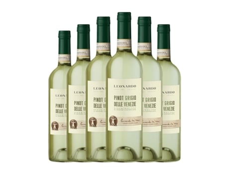 Vinho branco LEONARDO DA VINCI Pinot Cinza Venezia (0.75 L - 6 Unidades)