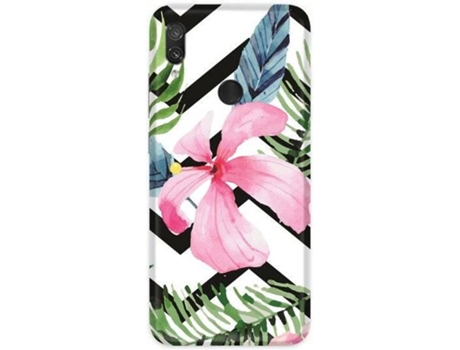 Capa Xiaomi Redmi 7 CASEGADGET Flower and Leaves Rosa