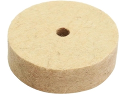 Disco De Polimento Feltro Lã 76mm 3 Polegadas Para Ferramentas Rotativas E Esmerilhadeiras, Com Furo Central De 10mm E