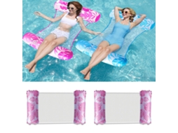 Boias Infláveis ​​para Piscina Para Adultos, Pacote Com 2 Unidades, Boias Multifuncionais 4 Em 1 Para Piscina, Boias De Piscina, Cadeiras De Descanso,