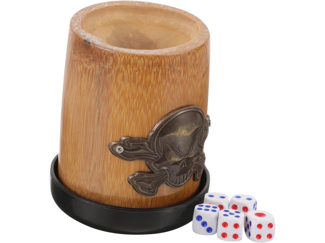 Copo Para Dados Com Tema De Halloween, Feito De Bambu E Plástico