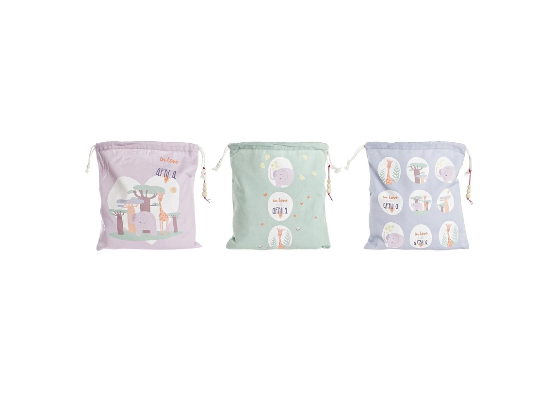 Mala DKD HOME DECOR (Algodão - Multicor)