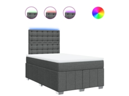 Box Spring Bed, Box Spring Beds Vidaxl Cinzeto Tecido (120 X 200 Cm)