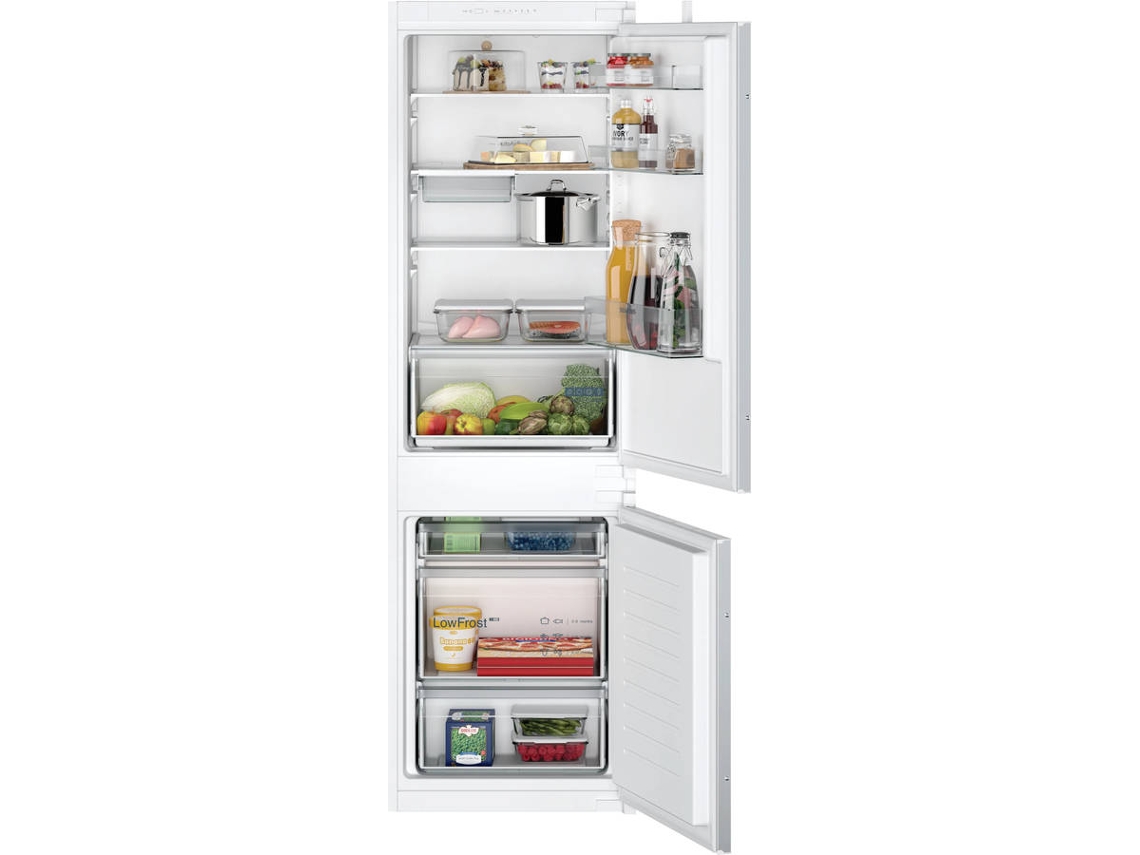 Frigorífico Combinado Encastre SIEMENS KI86V5SE0 (Low Frost - 177,2 cm - 267 L - Branco)