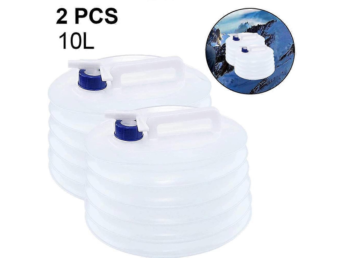 Lurelia Recipiente De Água Dobrável 10l Pvc Transparente Torneira Sem Bpa Portátil Campismo