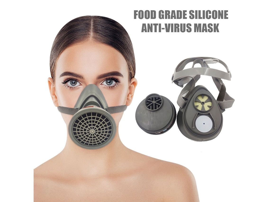 Máscara respiratória com filtro de gás para proteção contra poeira, produtos químicos e vapores orgânicos Digitallab