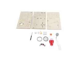 Primerox modelo de Gerador de Manivela Manual de Madeira Kit Científico Educativo com Lâmpada