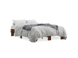 Bed Frame, Bed Frames Vidaxl Marrom Madeira Processada (120 X 200 Cm)