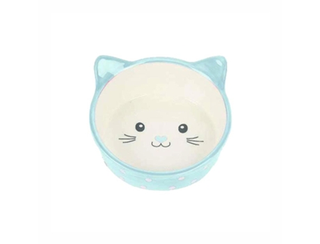 Comedouro Polka Cat Azul