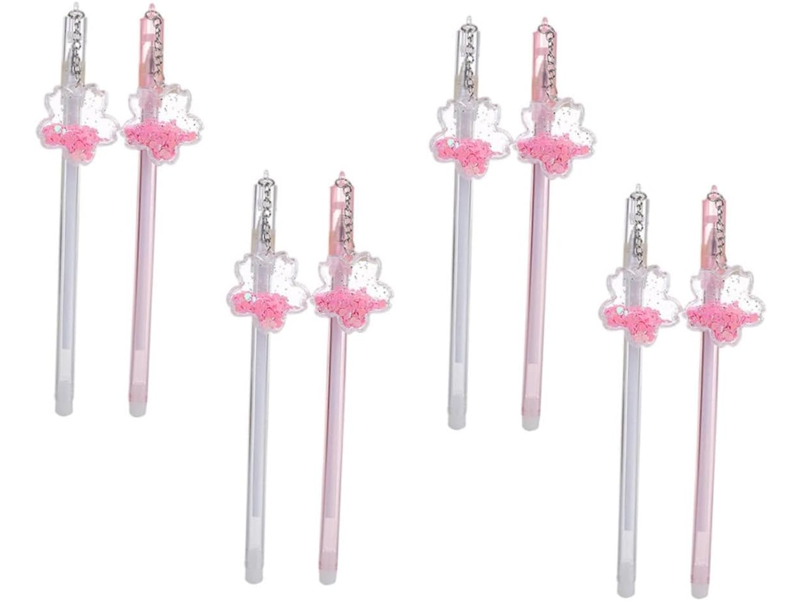 Conjunto De 8 Canetas Em Gel Gadpiparty Com Lantejoulas, Caneta
