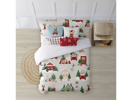 Capa de Edredão MUARE HOME Christmas (135 (220 x 220) - Algodão - Multicor)