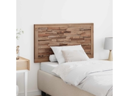 Vidaxl Cabeceira De Cama Natural Madeira De Teca Sólida