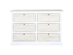 Cómoda Home Esprit Branco Natural 150 X 40 X 100 Cm