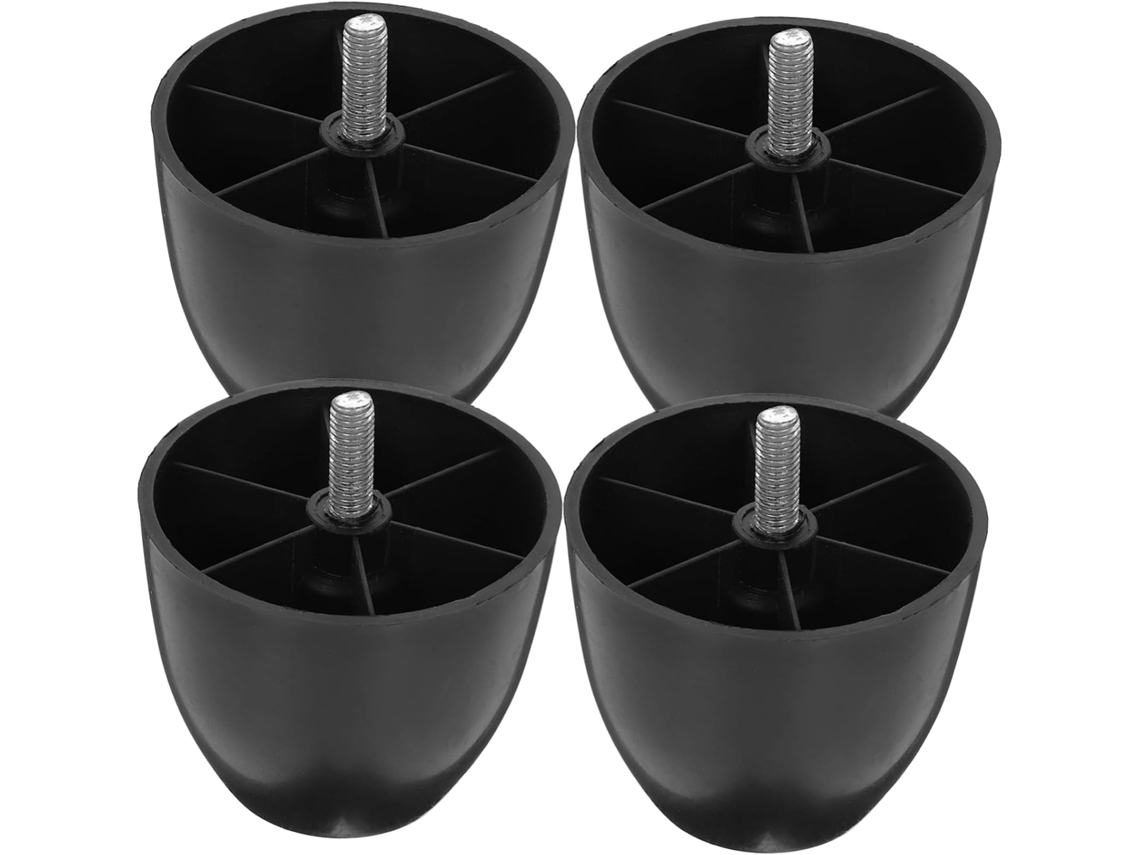 Shineofi Conjunto De 4 Pés Plástico Redondos Para Móveis, Cadeiras, Sofás, Mesas, Armários E Camas Ajustáveis