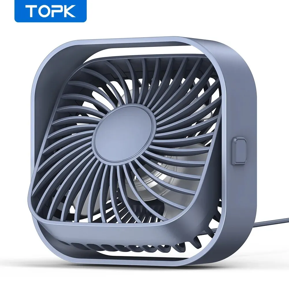 (cinza) Mini Ventilador Portátil Usb Silencioso