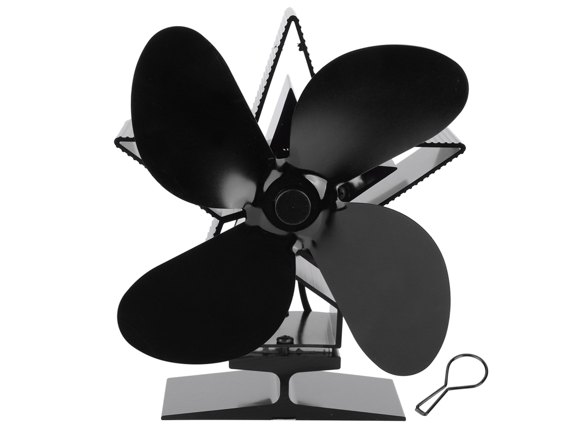 Ventilador Fogão Lenha 4 Lâminas Energia Térmica