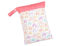 Saco BRILVIBERA impermeável com 2 bolsos com zíper, reutilizável