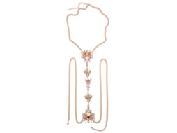 Colete De Bijuterias Com Strass Estilo Fashion