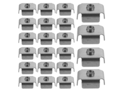 Aboofan 200-porcas De Ferro Com Rosca Interna M6 Para Tubos Quadrados 1x 1 Instalação Rápida E Conexão Solda Estável