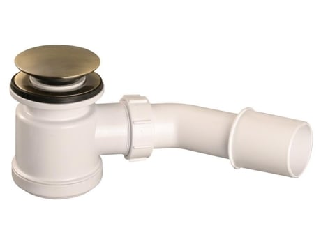 Desagüe de Bandeja de Duche Clique-Clac Waste Trap 50mm Capa em Latão Antigo Fácil Limpeza