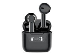 Auriculares Sem Led Horas Reprodução Bestvite Tecido Bluetooth À Prova De Água Preto