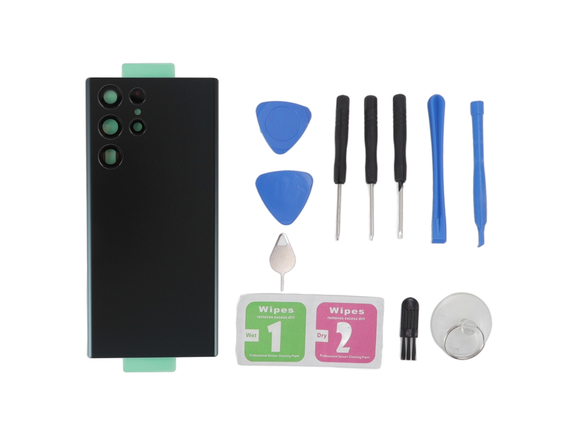 Aetheria tampa de Vidro Traseira para Samsung Galaxy S22 Ultra 5g S908u S908f Verdes com Ferramentas