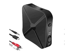 Adaptador Bluetooth 5.0 Transmissor E Receptor 2 Em 1 Com Conector De 3,5 Mm Para Uso Simultâneo De Dispositivos Tx E Rx